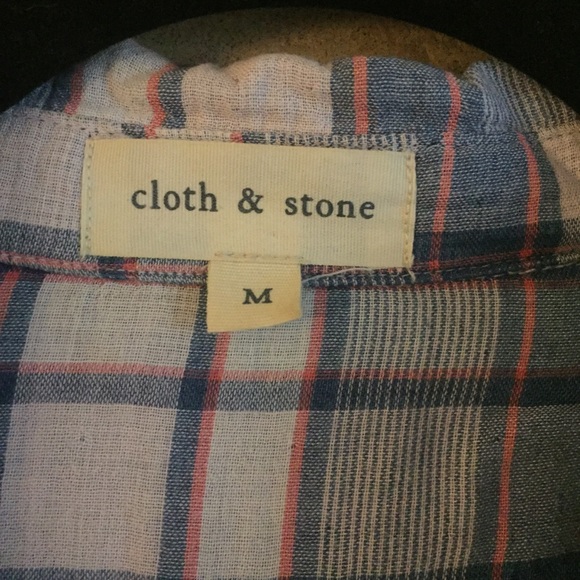 Cloth & Stone plaid super soft button down - Picture 3 of 4